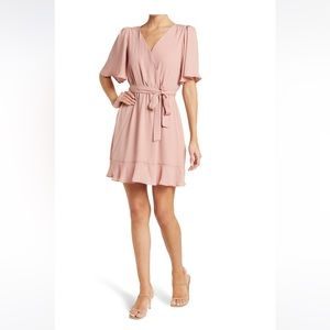 Socialite Womens Pink Blush Dress